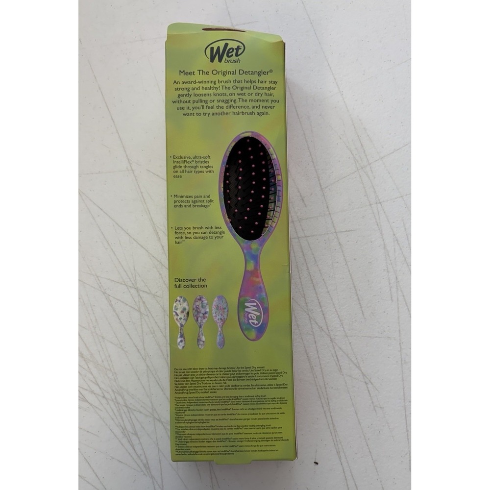 Wet Brush Original Detangler Hair Brush for All Hair Types Colorwash Stripes NEW - Picture 2 of 5